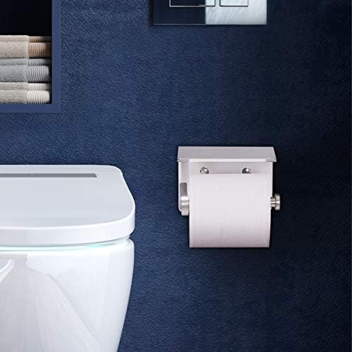 VAEHOLD Self Adhesive Toilet Paper Holder with Phone Shelf