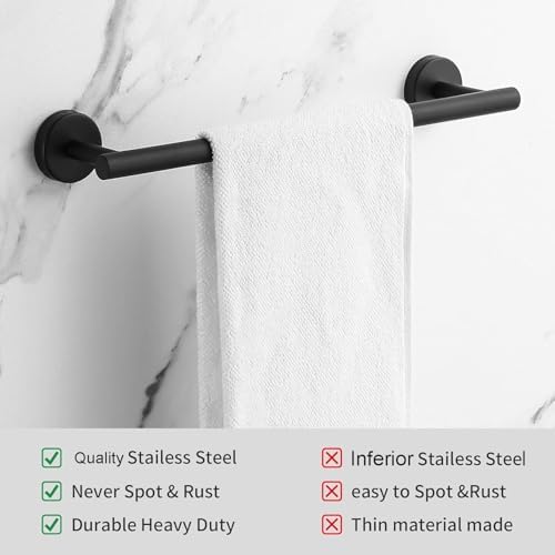 Bathrooms Complete Towel Bar Set with 10 Pieces Solution