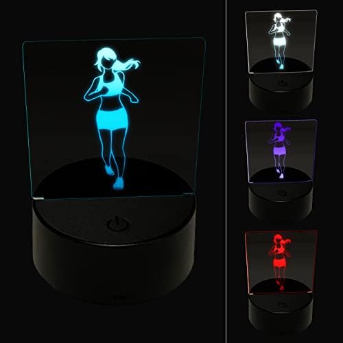 Sniggle Sloth Running Woman Fitness Workout LED Night Light