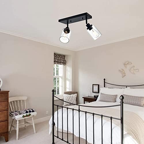 MELUCEE Wall Sconce Light Black Track LightingFixture