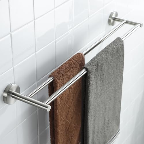 Sturdy 24-Inch Double Towel Bar for Bathroom