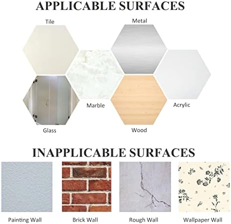 VISV Adhesive Hooks 4 Pcs Waterproof White 2 Strips Included