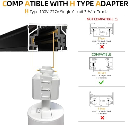 Versatile H-Type LED Track Lighting