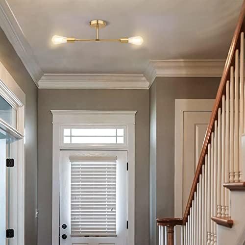 FadimiKoo 2-Light Brushed Brass Wall Sconces for Bathroom