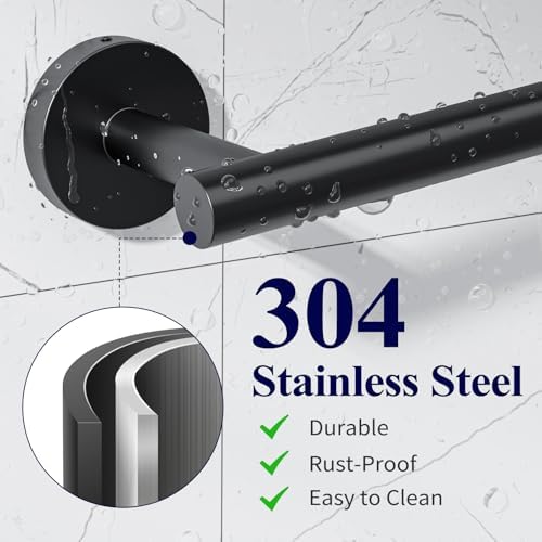 Sturdy Matte Black Toilet Paper Holder