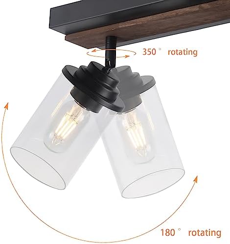KEESFU 4-Light Track Ceiling Light