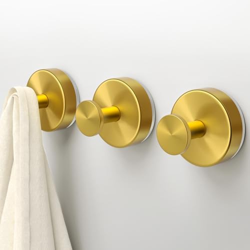 3-Piece Suction Cup Handles for Showers Removable Towel Robe Holders