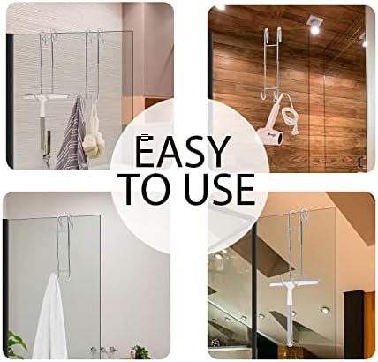 Adjustable Towel Hook for Framed Frameless Doors