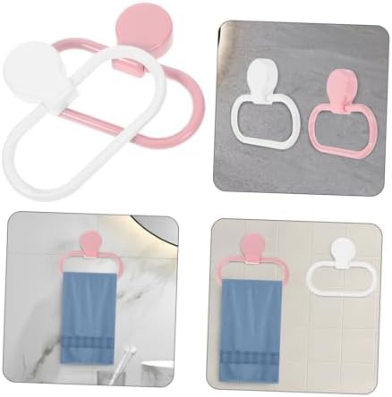 Space-Saving Towel Holder 2-Pack Self-Adhesive
