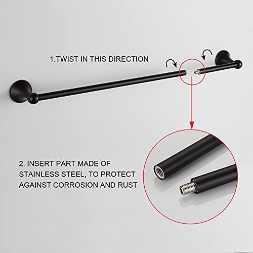 Adjustable Towel Bar Set - Oil-Rubbed Bronze 4-Piece