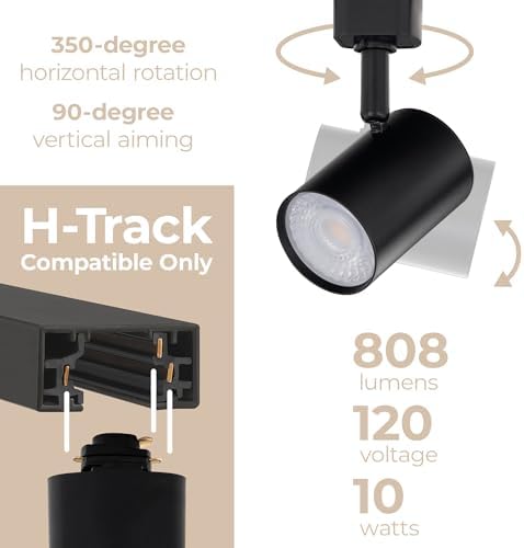 East Grove Home Amped Collection LED Track Head 3000K Warm White Energy Efficient