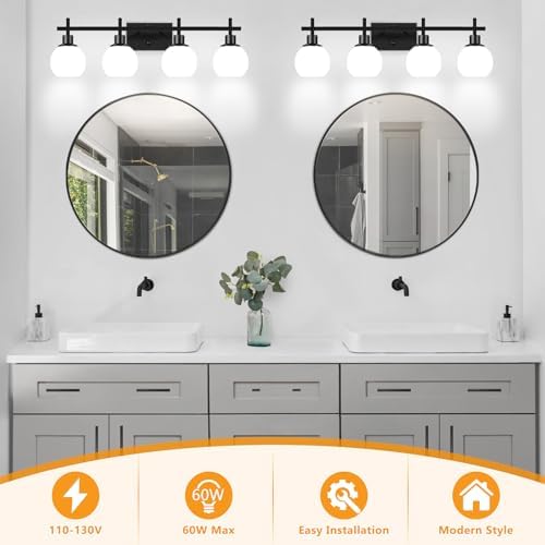 Modern 4-Light Vanity Lighting