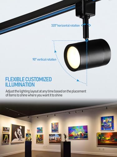 8-Piece 85W Soft White LED Track Lights for Commercial Use