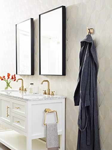 St Vincent Faceted Towel Ring Champagne Bronze