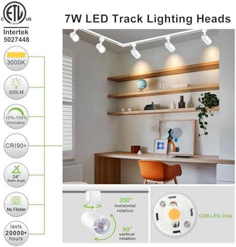 Cool White 7W LED Track Lighting System for Retail