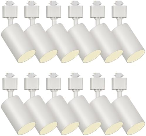 12-Piece GU10 Track Lighting Heads H-Track Compatible Set - Durable Ceiling Lights