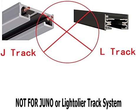 H-Track Lighting Heads - 350 Rotation 90 Vertical Aiming