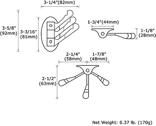 Angle Simple Foldable Robe Hook
