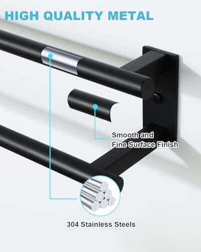 Space-Saving Durable Towel Bar