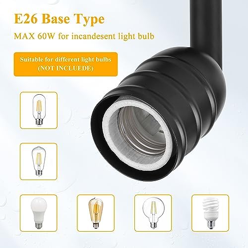 Adjustable 3-Pack Track Lighting Heads with E26 Base White