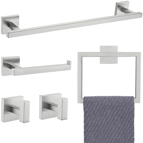 Space-Saving Towel Bar Set 5-Piece