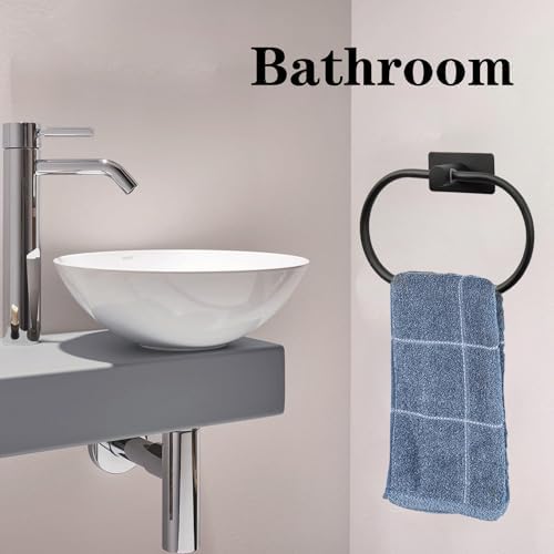 VANLOORY Oval Towel Ring - Rust-Resistant Space-Saving