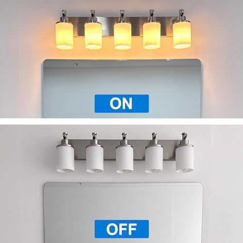 MELUCEE 4-LED Vanity Light with Nickel Finish