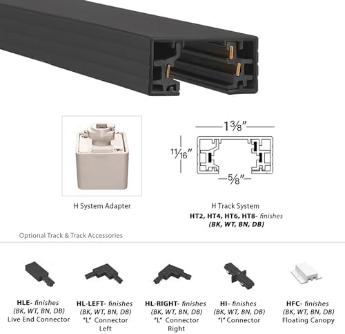 Durable 2FT H-Track Ceiling Lighting for Quick Installation