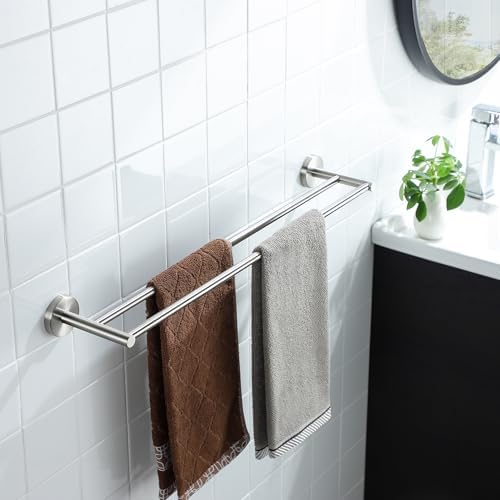 Sturdy 24-Inch Double Towel Bar for Bathroom