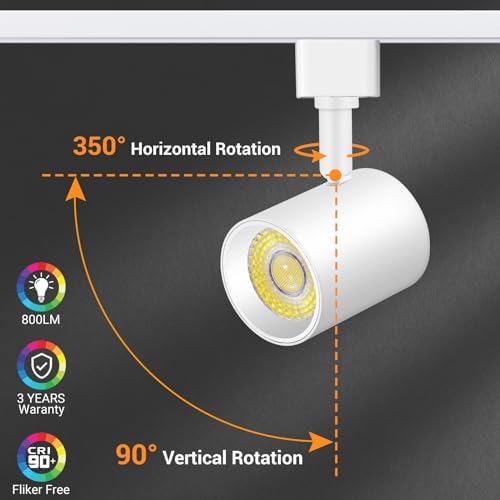 VANoopee 5-Color Track Lighting Heads Dimmable
