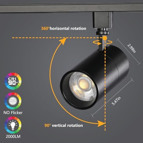 VANoopee 3-Color Track Lighting Pack of 4