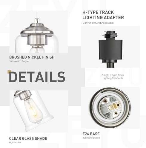 Zeyu Modern Brass Pendant Light with Glass Shade