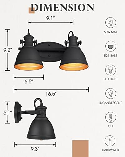 Industrial Bathroom Vanity Light