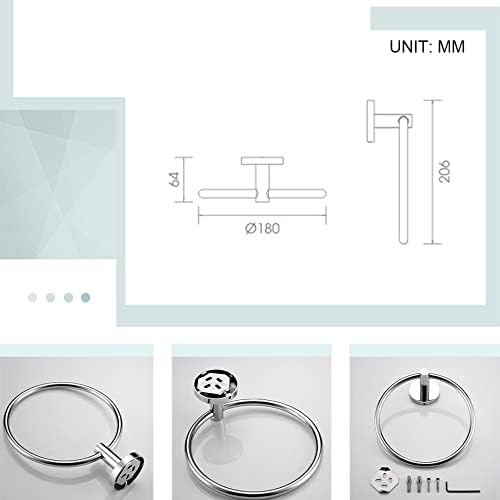 Luxury Polished Stainless Steel Bathroom Hardware Set