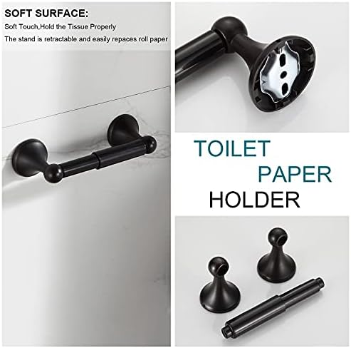 Adjustable Towel Bar Set - Oil-Rubbed Bronze 4-Piece