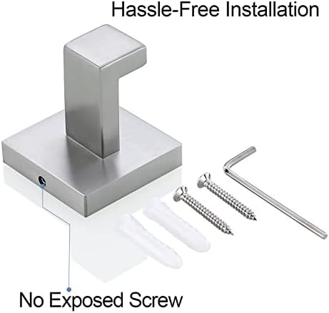 Luxury Bath Towel Holder Square Design Stainless Steel