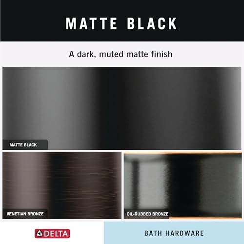 Delta 24-Inch Wall-Mount Towel Bar in Matte Black