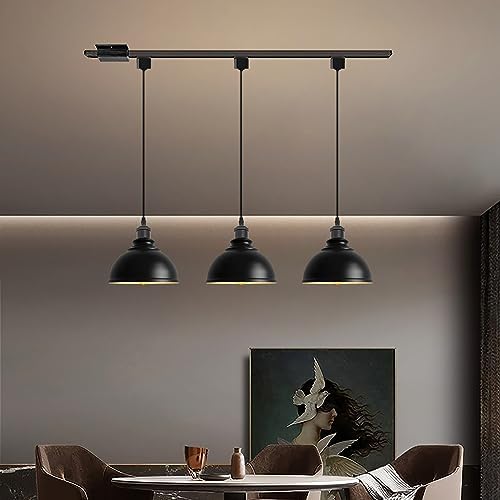 Retro Black H Track Pendant Lights
