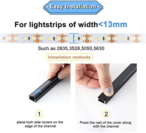 VST 6-Pack U-Shape LED Aluminum Channels