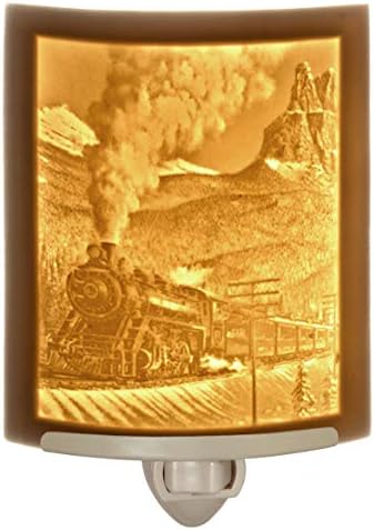 Steam Train Night Light POREMON Art for Home and Nursery
