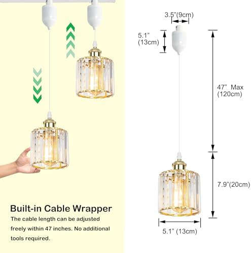 Kiven Adjustable Track Pendant Light