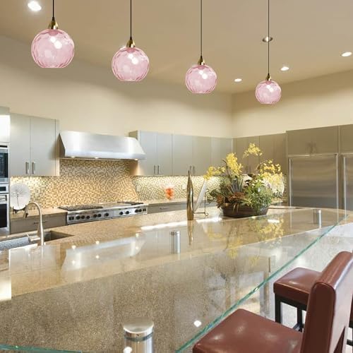 Bright Beautiful Modern Pink Pendant Lights for Home Kitchen Adjustable Dimmable