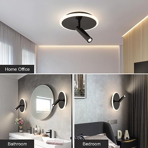 Flyrose 1-Light Modern LED Flush Mount Ceiling Spotlight