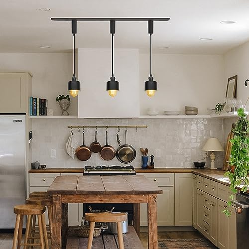 Durable Retractable Track Pendant Light with Remote Control by SKIVTGLAMP