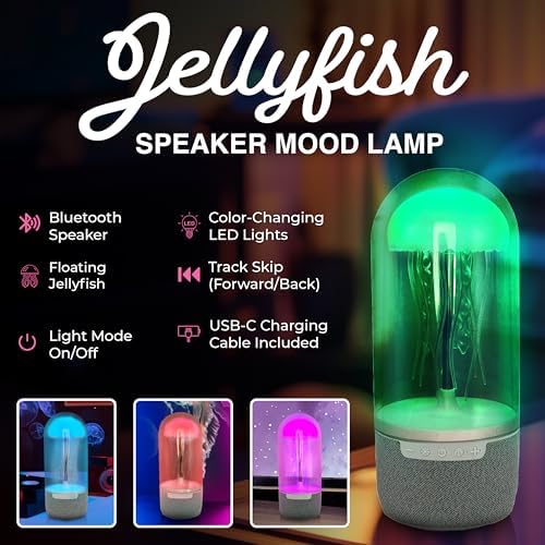 Jellyfish Mood Lamp Color Changing LED Bluetooth Speaker