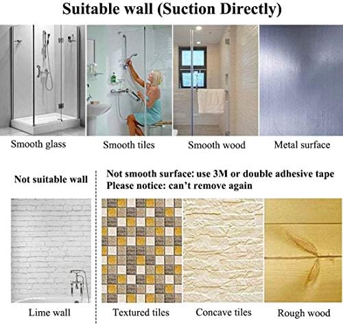 JiePai 24-Inch Vacuum Suction Cup Towel Bar Easy to Install