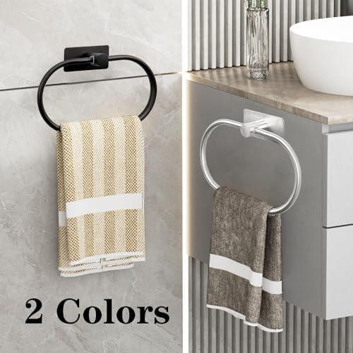 VANLOORY Oval Towel Ring - Rust-Resistant Space-Saving