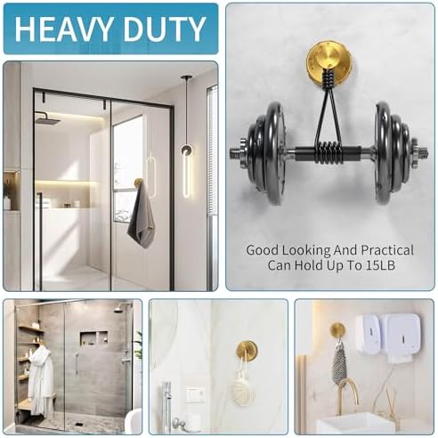 3-Piece Suction Cup Handles for Showers Removable Towel Robe Holders
