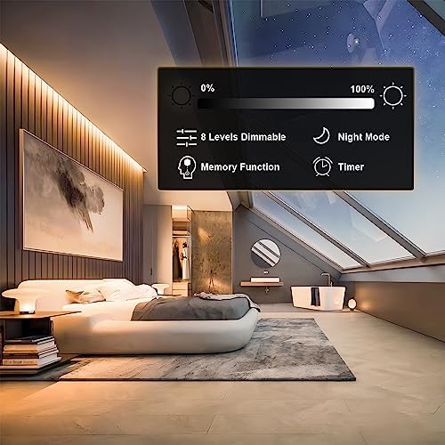 COB LED Strip Lights 3000K Warm White Dimmable with RF Remote Adhesive Cuttable