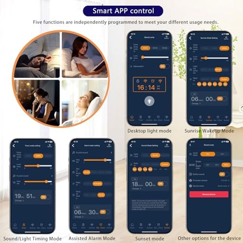 SunriseWake-Up Lamp UV-Free Full Spectrum Time-Reacting Wall Light